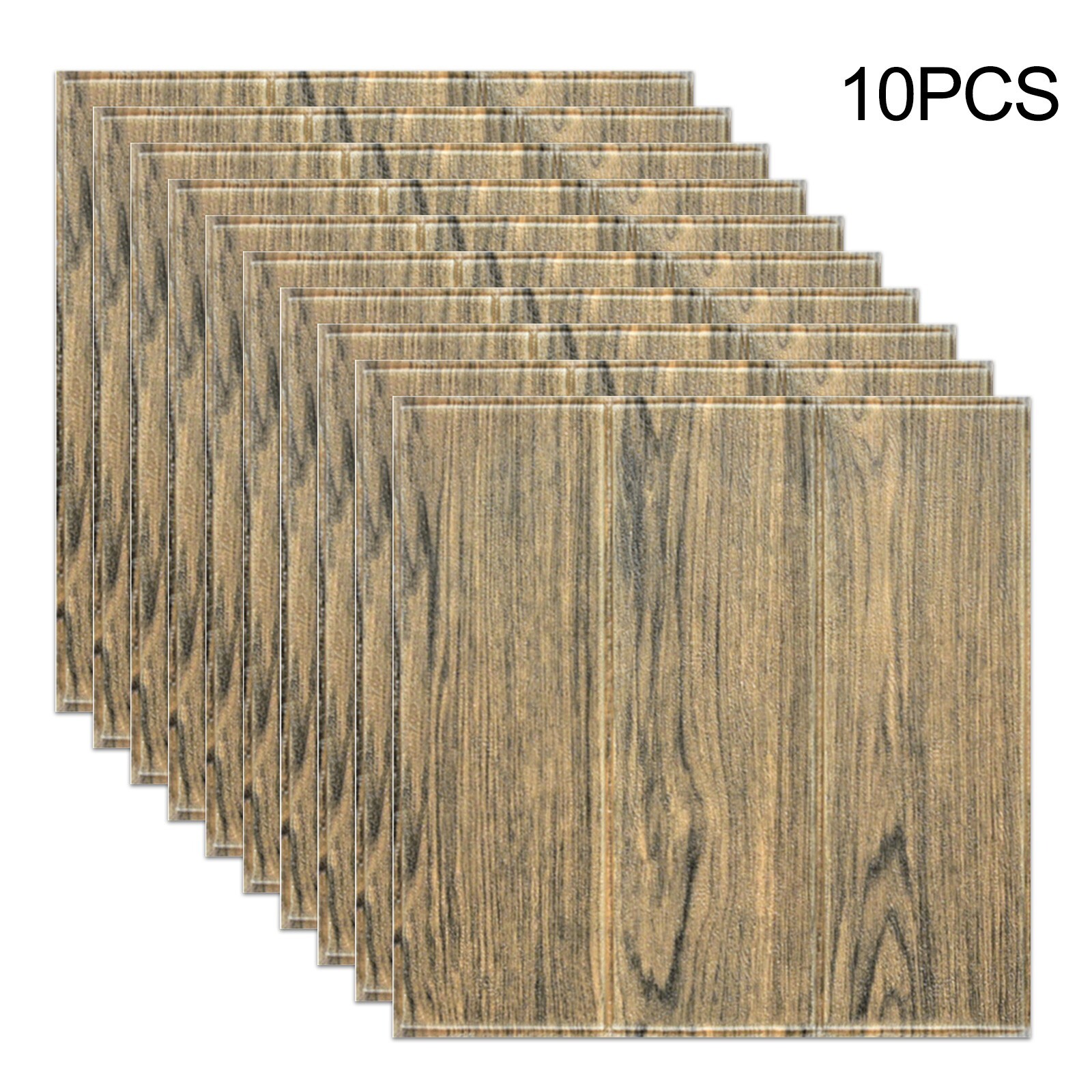 10pcs Wood Grain 3d Decorative Waterproof Self-adhesive-Wallpaper High Quality