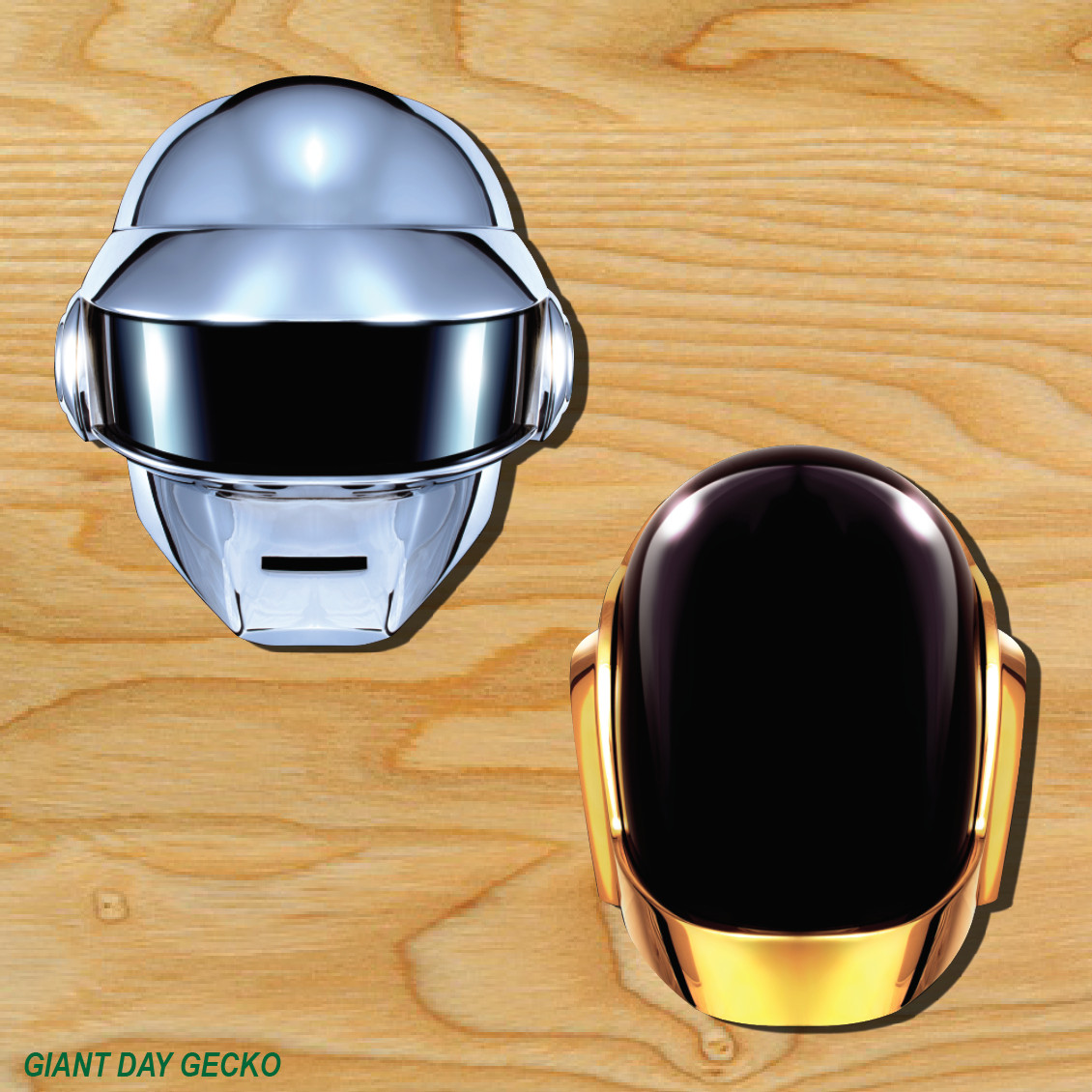 (2) QTY 2 DAFT PUNK Music Vinyl Decal Sticker For Car Laptop Skateboard NEW!