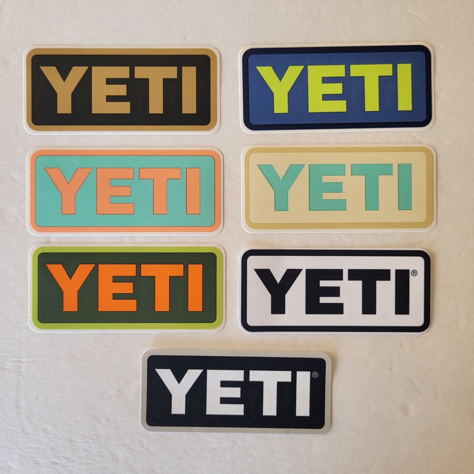 Authentic Yeti Stickers Decals ~ Various Colors to Pick From ~ Free Shipping