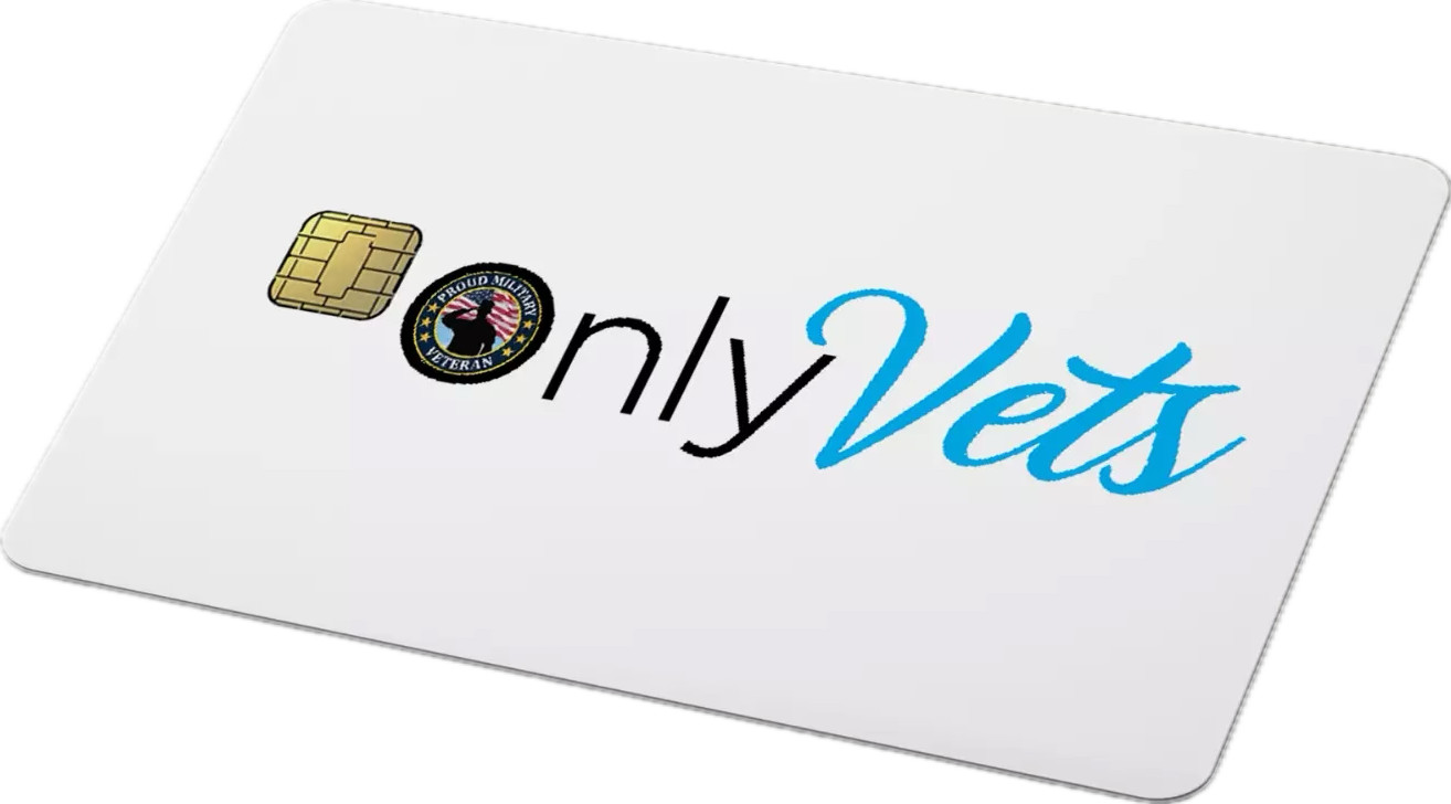 Only Vets Sticker (4-Pack) | Military Veteran Parody | Credit Card Skin Decal