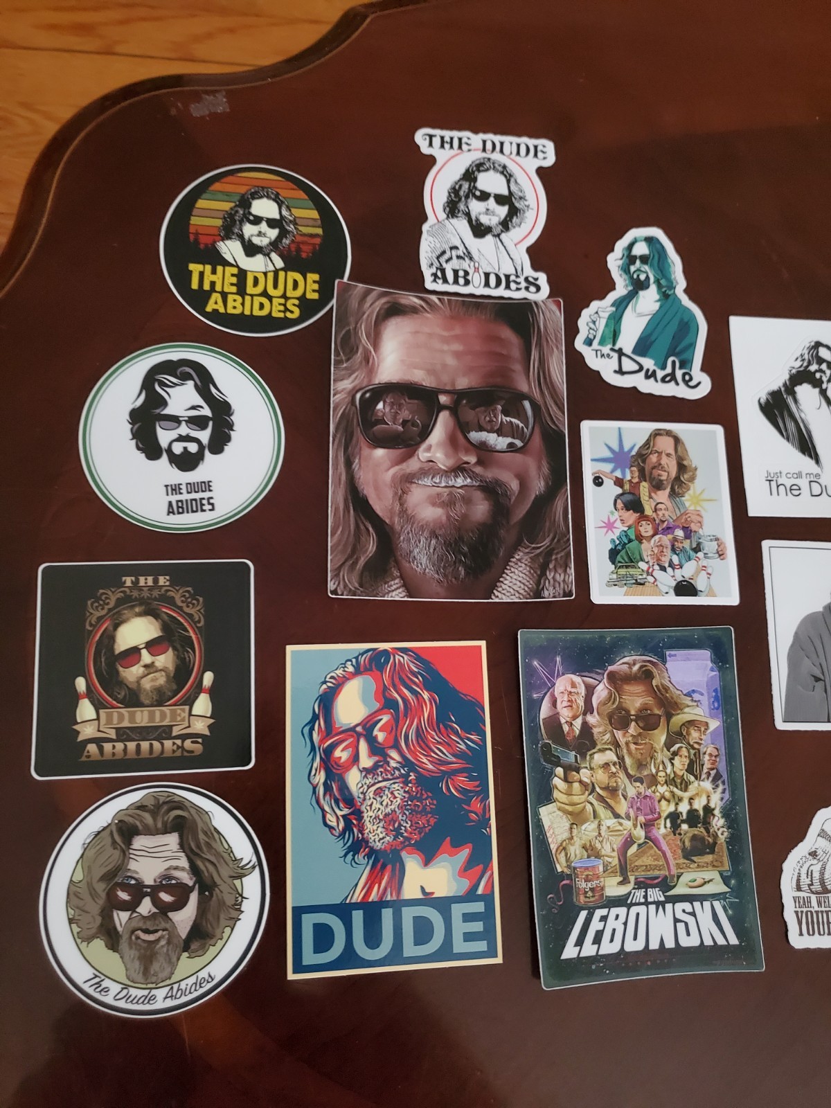 THE DUDE / Big Lebowski STICKERS (13) Variety Pack WORLDWIDE 🌐 SHIPPING