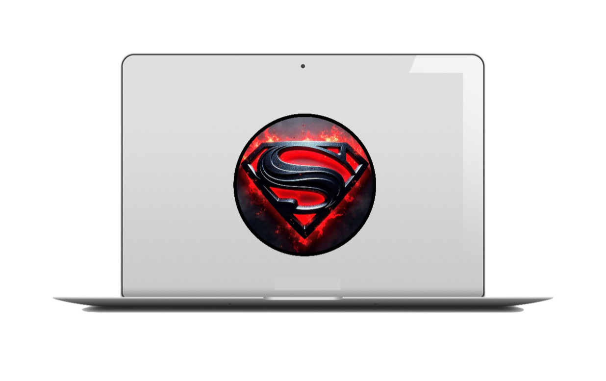 Superman (Iron Logo) 4" Vinyl Decal Car Cooler Laptop Truck Trailer Grill Decor