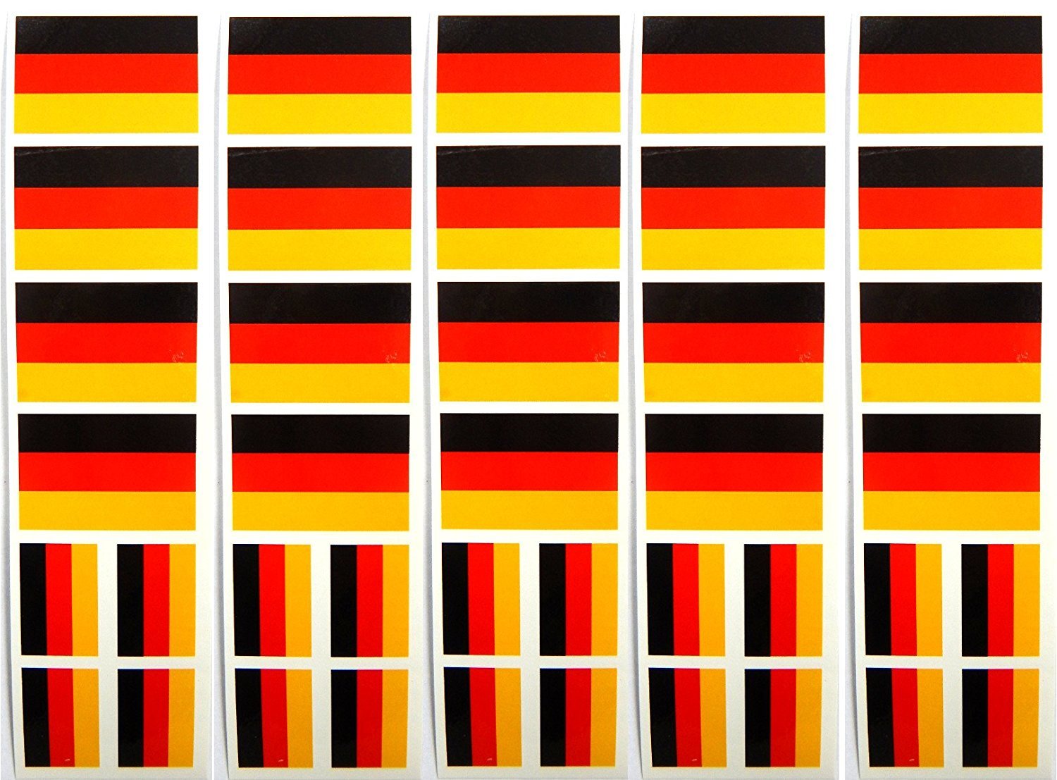 40 Removable Stickers: German Flag, Germany Party Favors, Decals