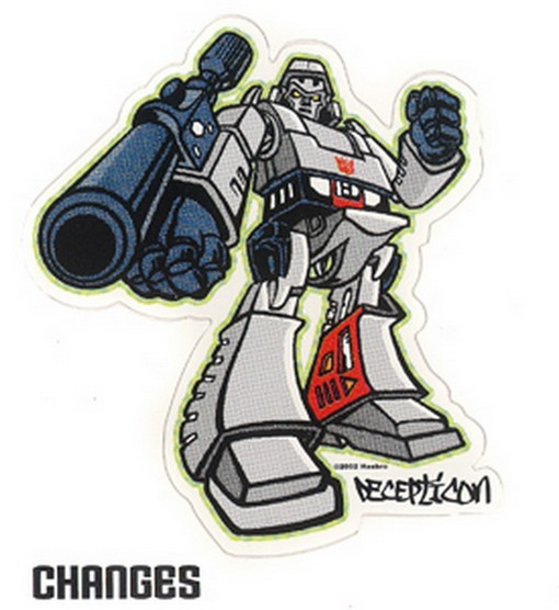 Transformers Megatron Decepticon Hip Hop (2000) Changes Sticker 78-182
