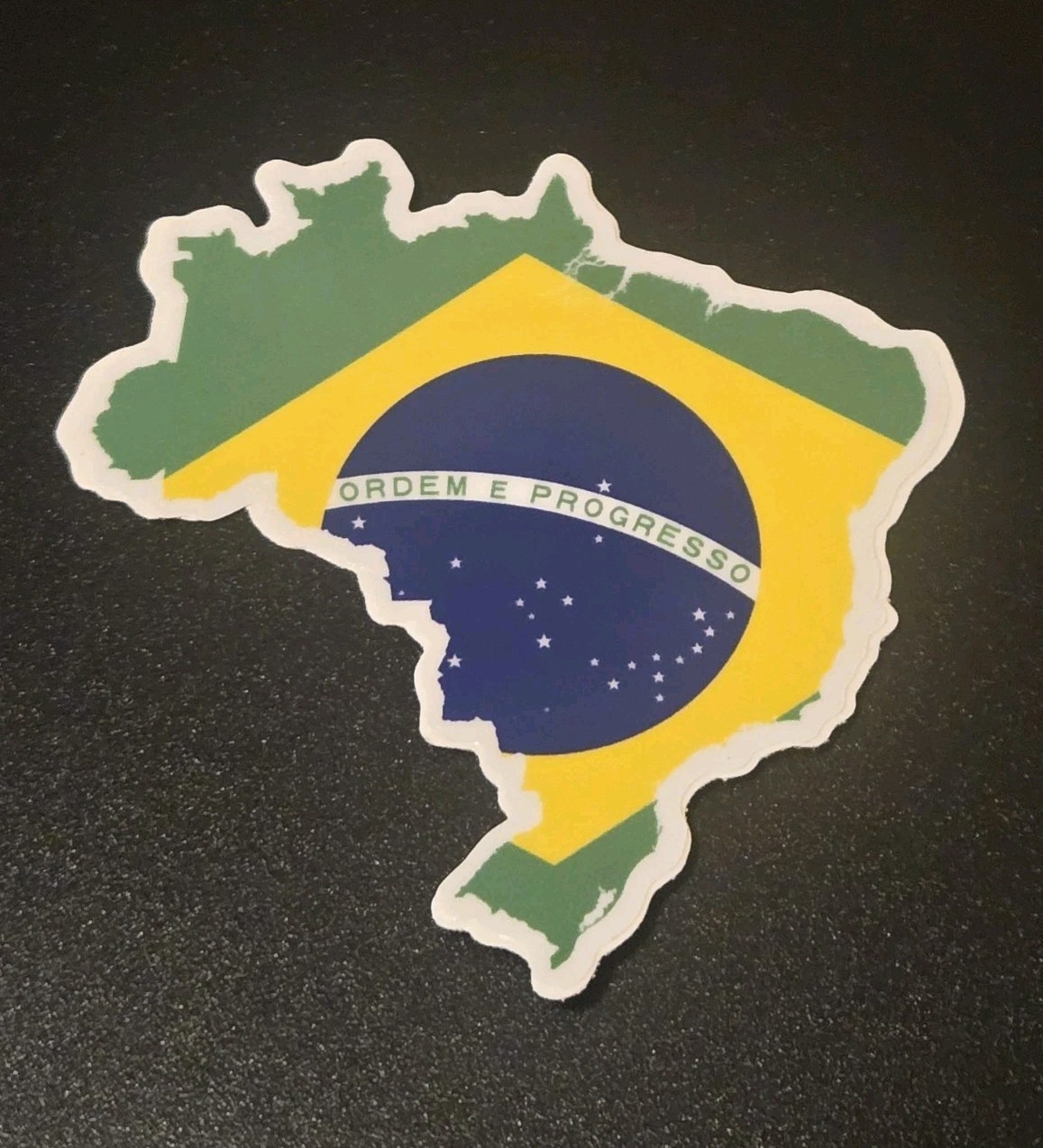 Brazil Flag Map Sticker 3 Inch Fifa Soccer Brasil World Cup Laptop Car Ipad