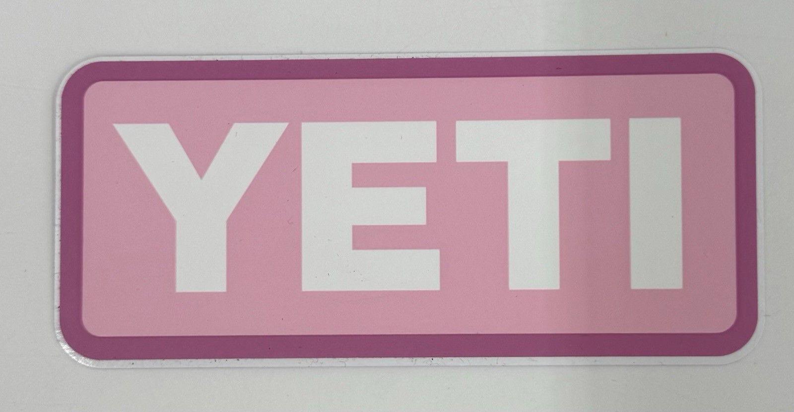 YETI Limited Edition Sticker Power Pink 4” X 1.75” New