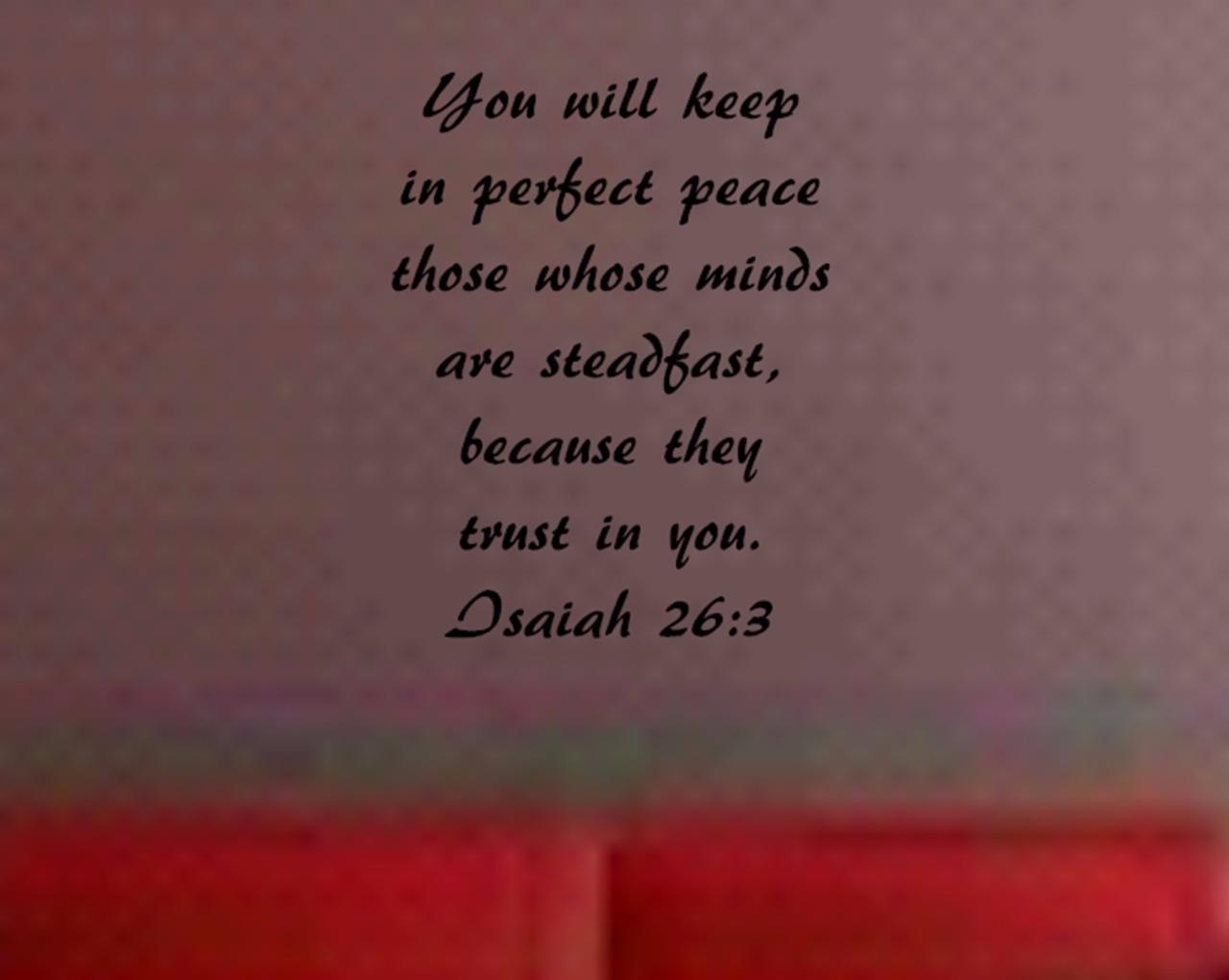 Isaiah 26:3 BIBLE VERSE Quote "You will keep in perfect.." Wall Art vinyl Decal