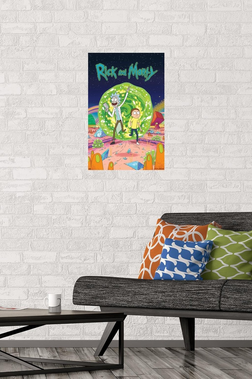 Trends International Rick And Morty – Cover Wall Poster, 14.725" x 22.375", P…