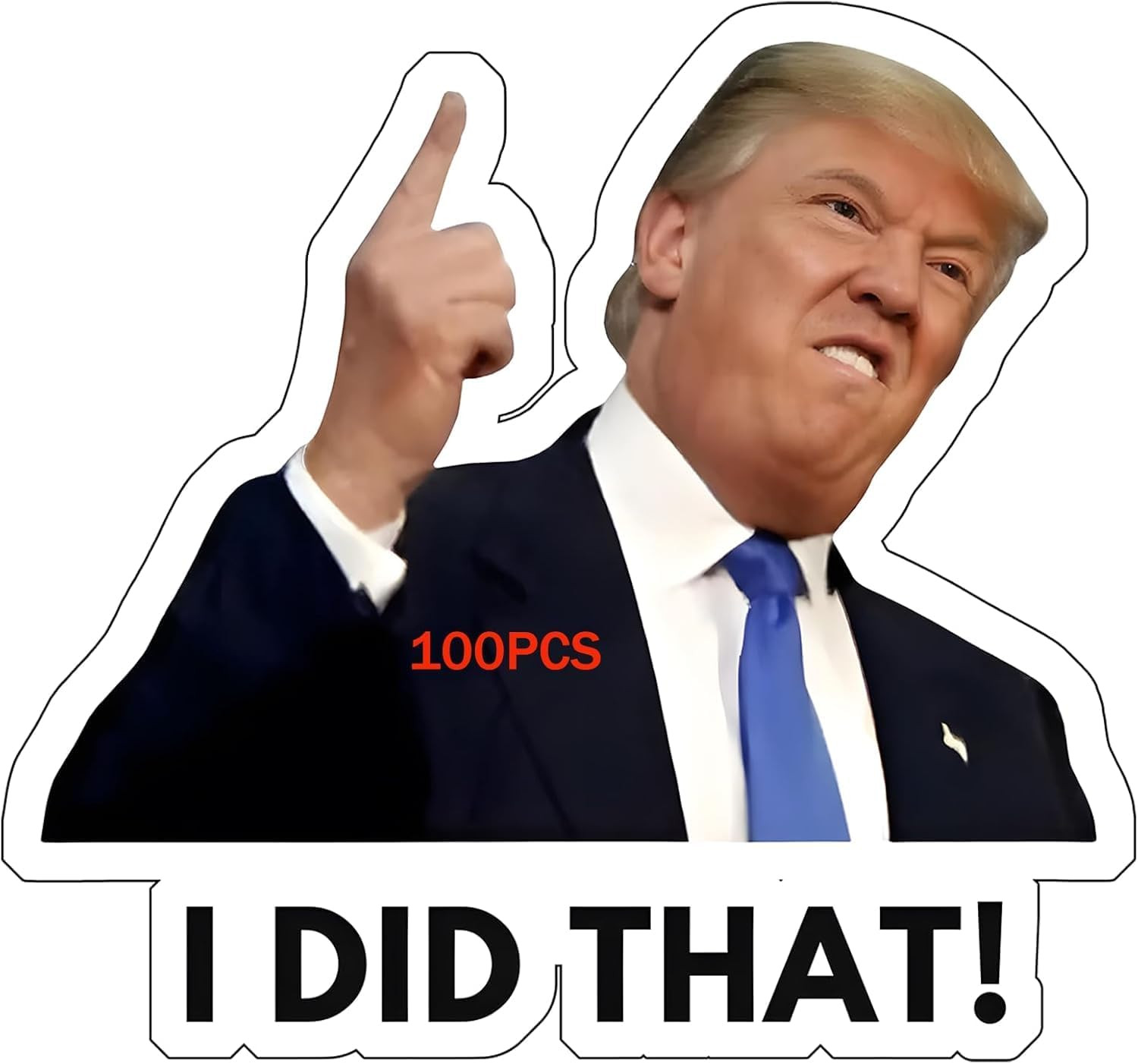 100PCS I DID That! – Waterproof Funny Decals for Refrigerator, Car, Laptop, Bott