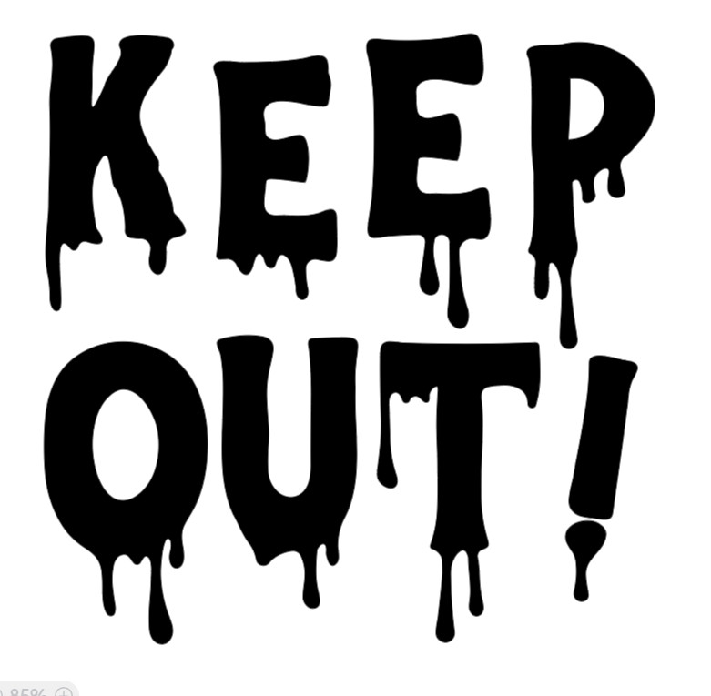 Blood Drip Keep Out Vinyl Decal Sticker Car Truck Window Halloween Horror Scary