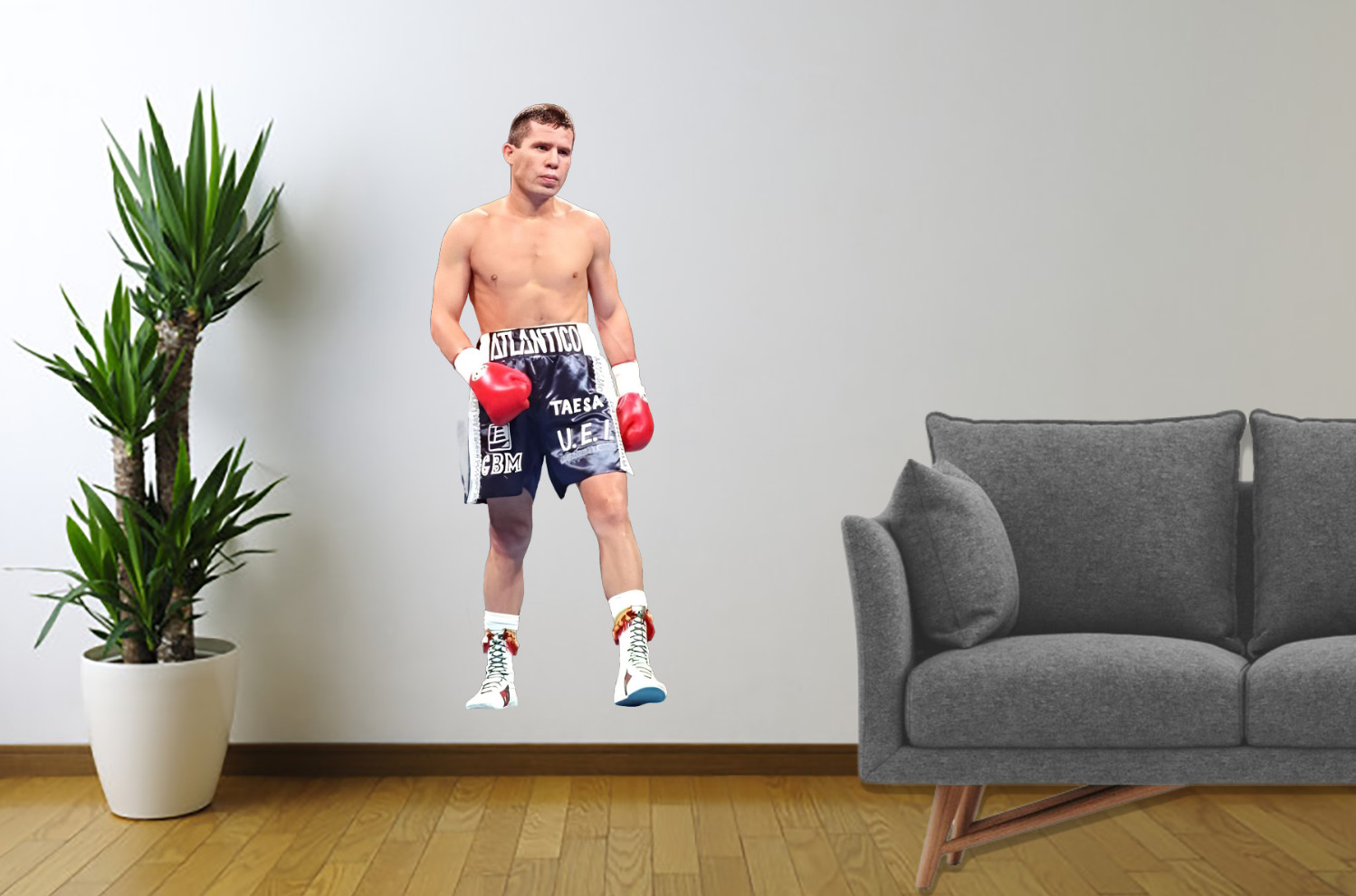Julio Cesar Chavez Wall Sticker | Vinyl Removable Decal | Boxing Decor Reusable