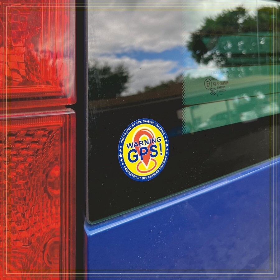22 PACK GPS Tracking Warning Theft Deterrent Laminated Stickers High Quality