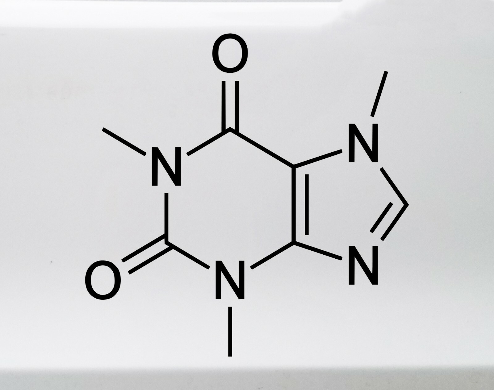 Caffeine Chemical Compound Vinyl Decal – Coffee Espresso – Die Cut Sticker