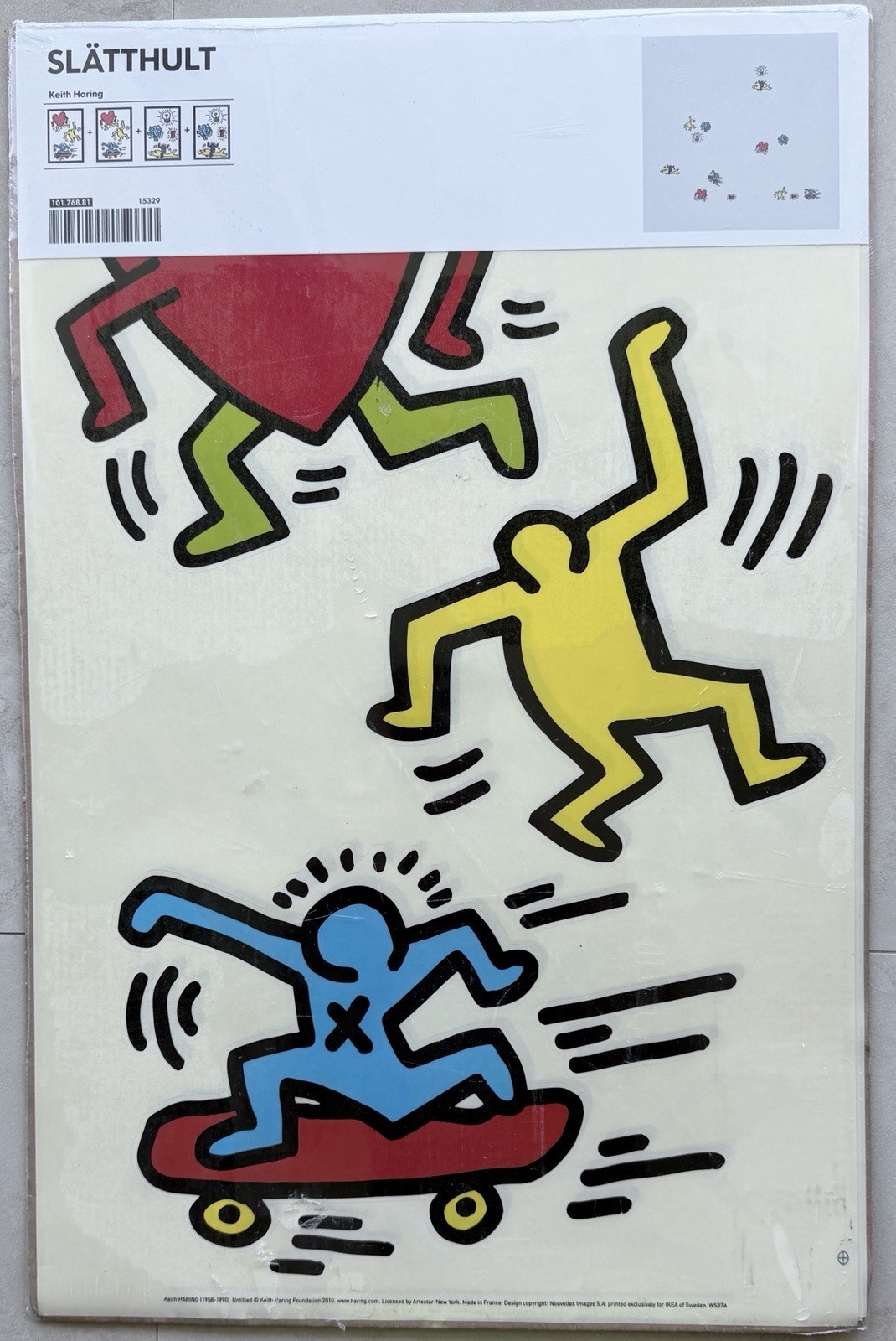 IKEA Keith Haring Slatthult Stickers Decals Wall Art 2010
