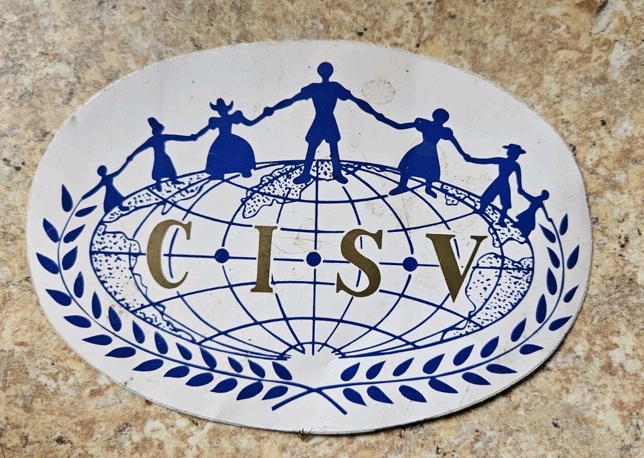 Vintage CISV Children's International Summer Villages Sticker With Dutch Girl