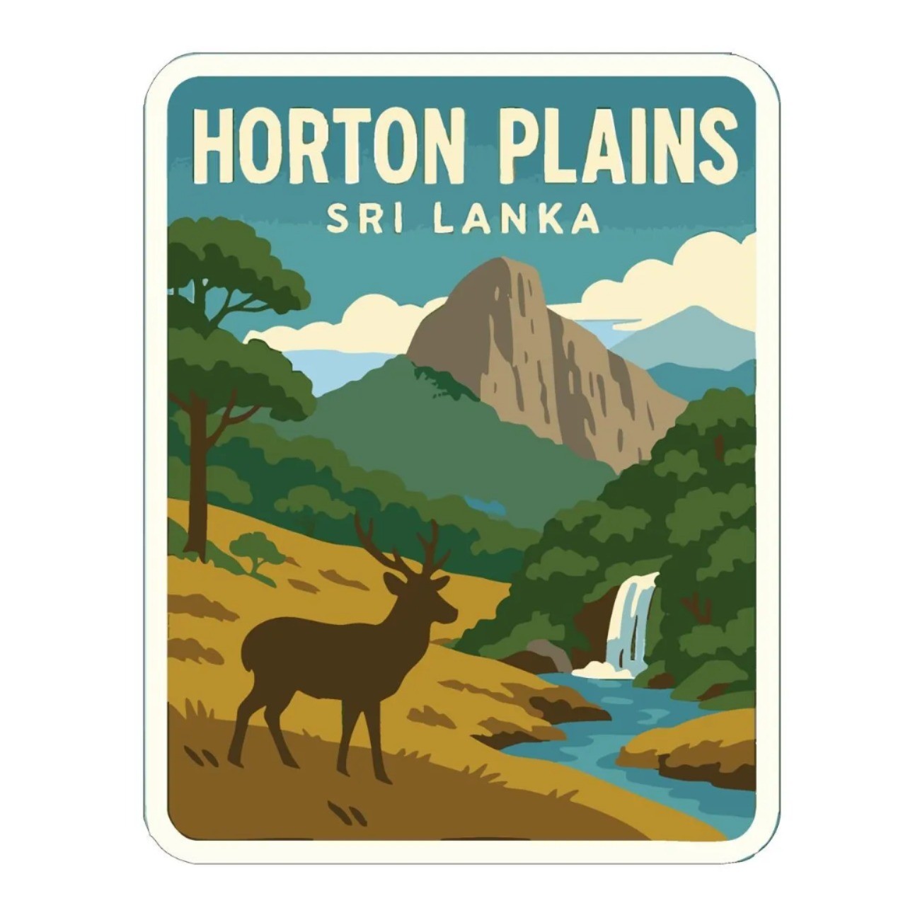 Horton Plains Sri Lanka Iron On Heat Transfer Vinyl HTV World National Parks