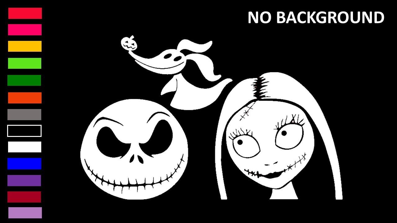 JACK SKELLINGTON FAMILY, SALLY, ZERO DOG GHOST, Decal Sticker for Car, Laptop