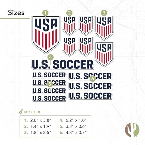 US Soccer Sticker USMNT United States Men's National Team Decal Vinyl Laptop