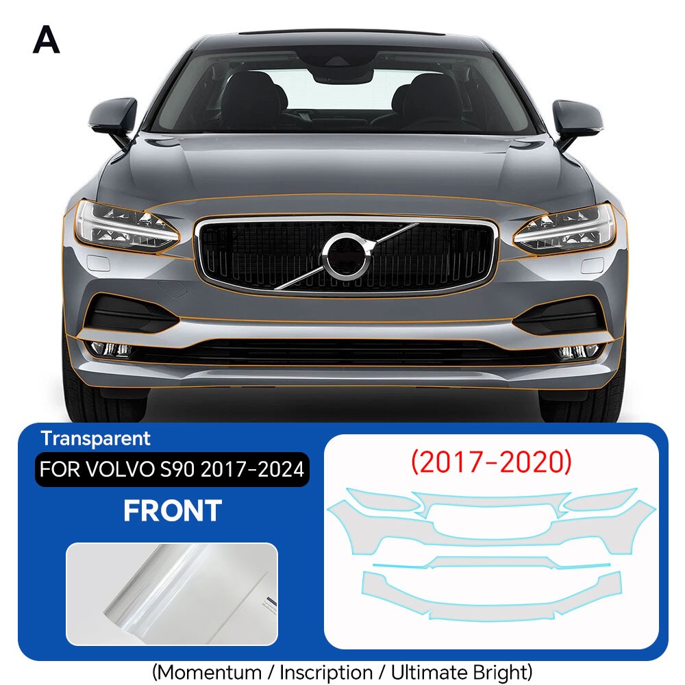 Volvo S90 2017-2024 PreCut PPF Kit Paint Protection Gloss Clear Film