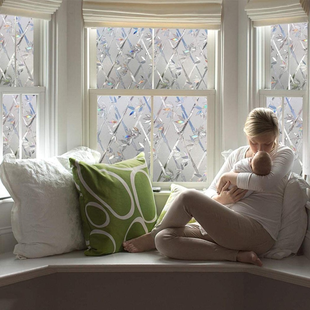 Roll Privacy Window Glass Film Sticker Static Cling 3D Frosted Stained 45*100CM
