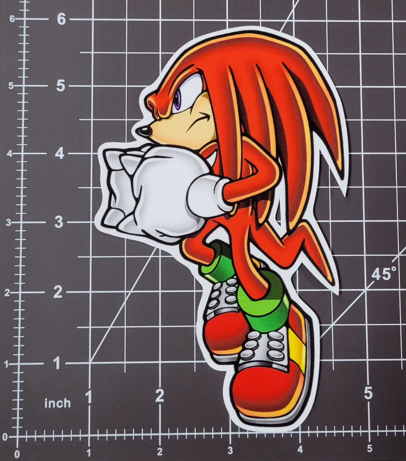 Sonic The Hedgehog Knuckles V1 Sticker 6"