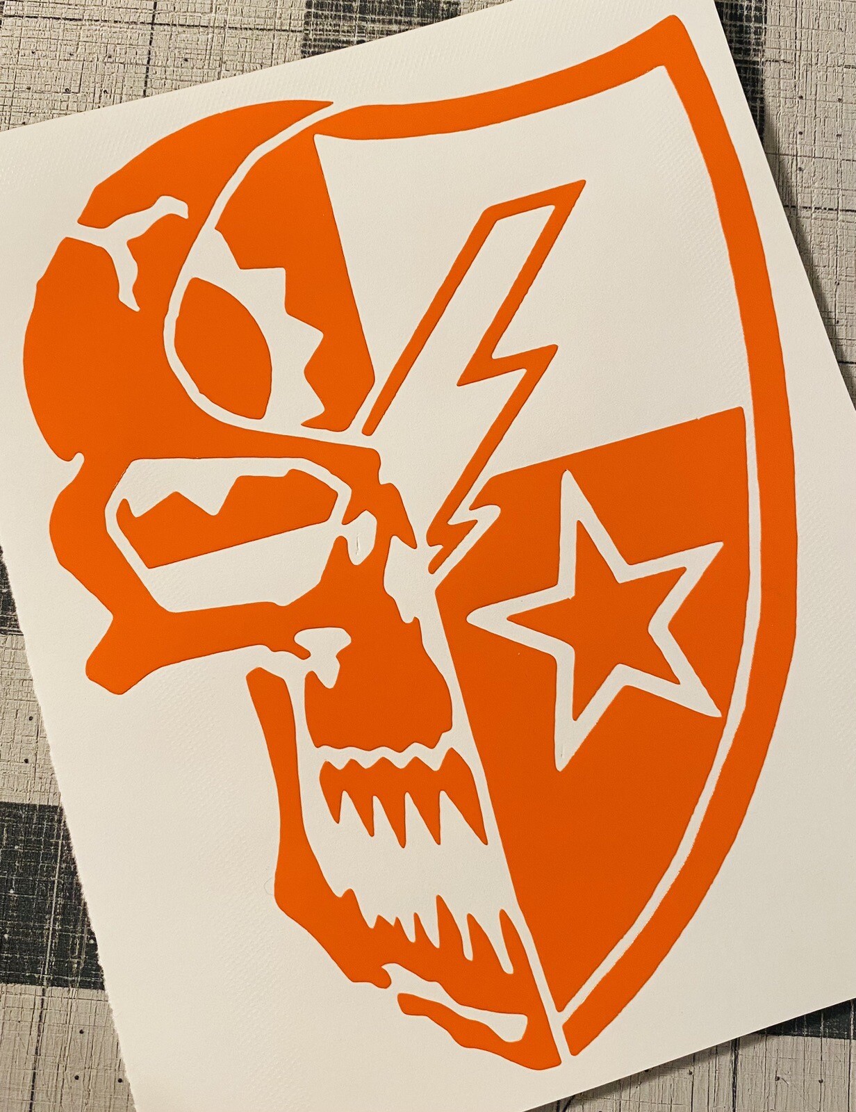 Vinyl Decal – U.S. Army Ranger Skull Star (Shield)