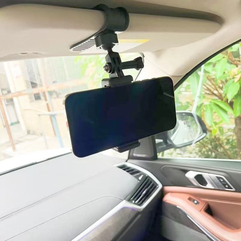 Car Sun Visor Camera Mount – Clip Holder for GoPro, DJI, Insta360