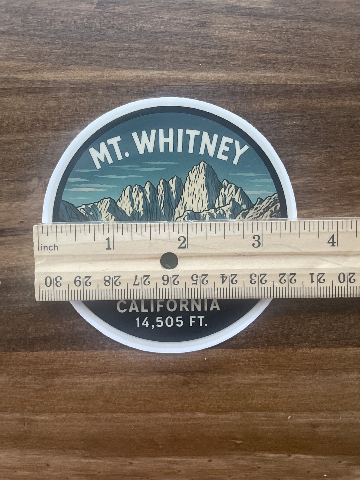 Mount Mt Whitney Elevation Eastern Sierra Nevada Mountains California Sticker