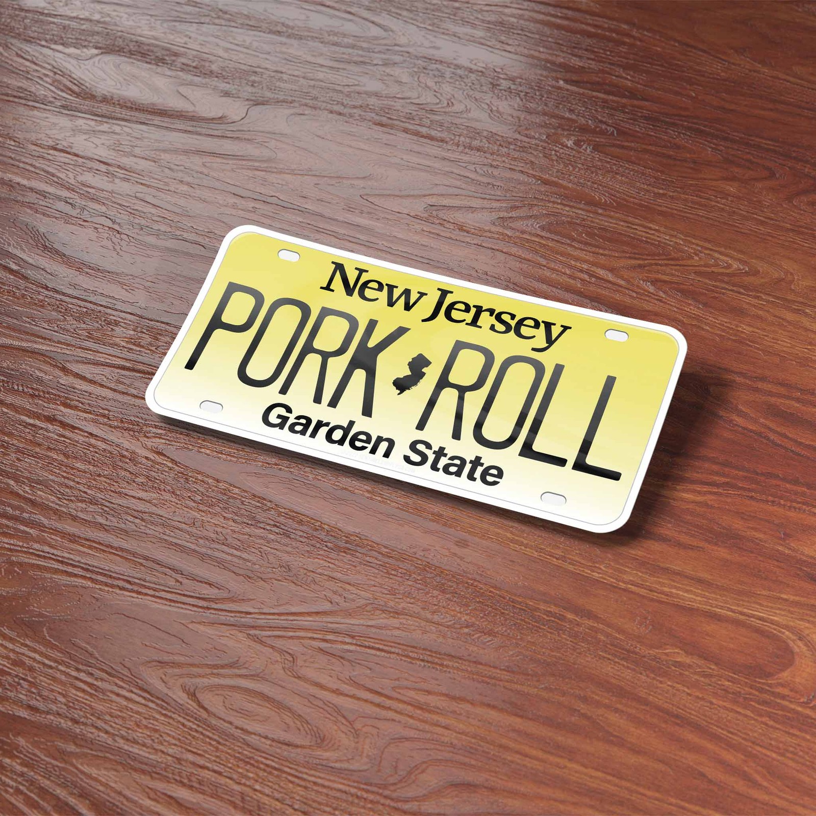 Pork Roll NJ License Plate Sticker