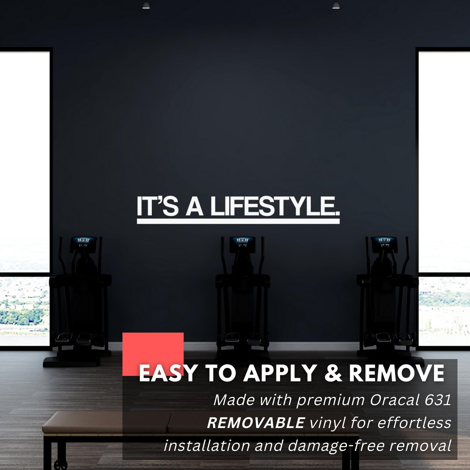 – It's a Lifestyle Wall Decal – Motivational Sticker Quote, Inspirational Vin…