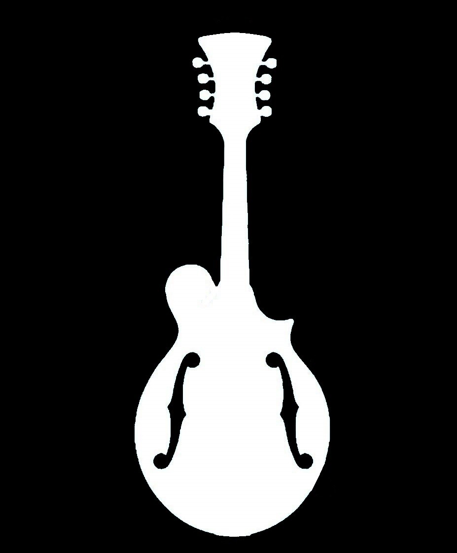 Mandolin Decal Sticker for Car Truck SUV Van Bluegrass Music Banjo Fiddle J1015