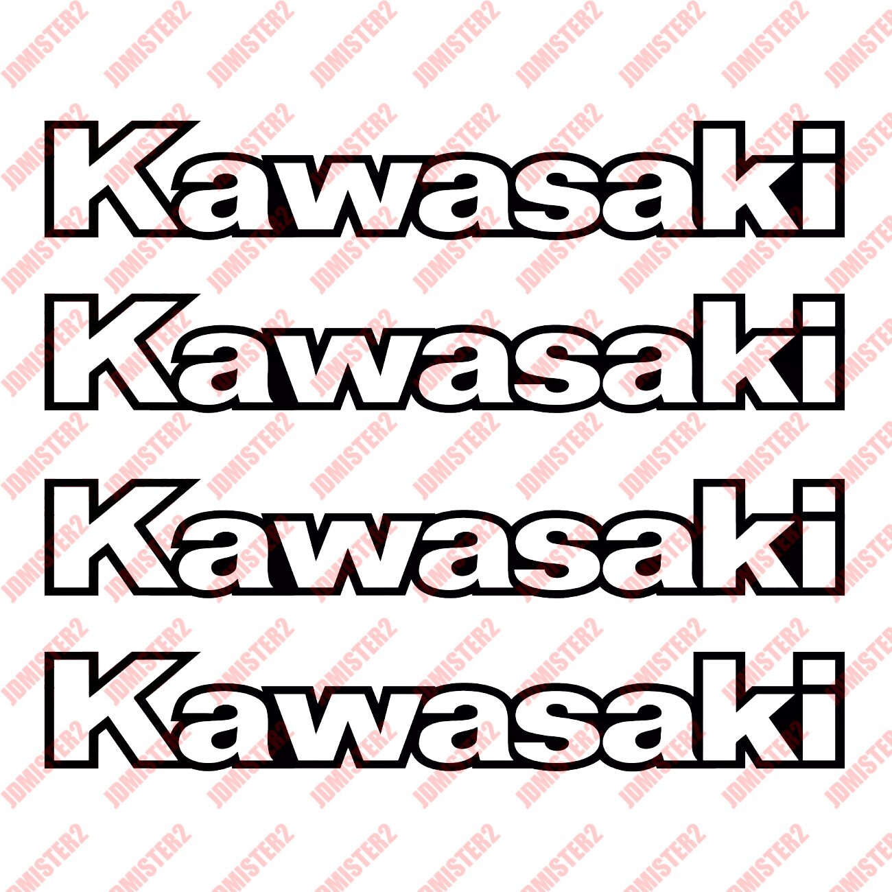 Kawasaki Decal Kawasaki Motorcycle ATV Watercraft Vinyl Sticker – Any Size