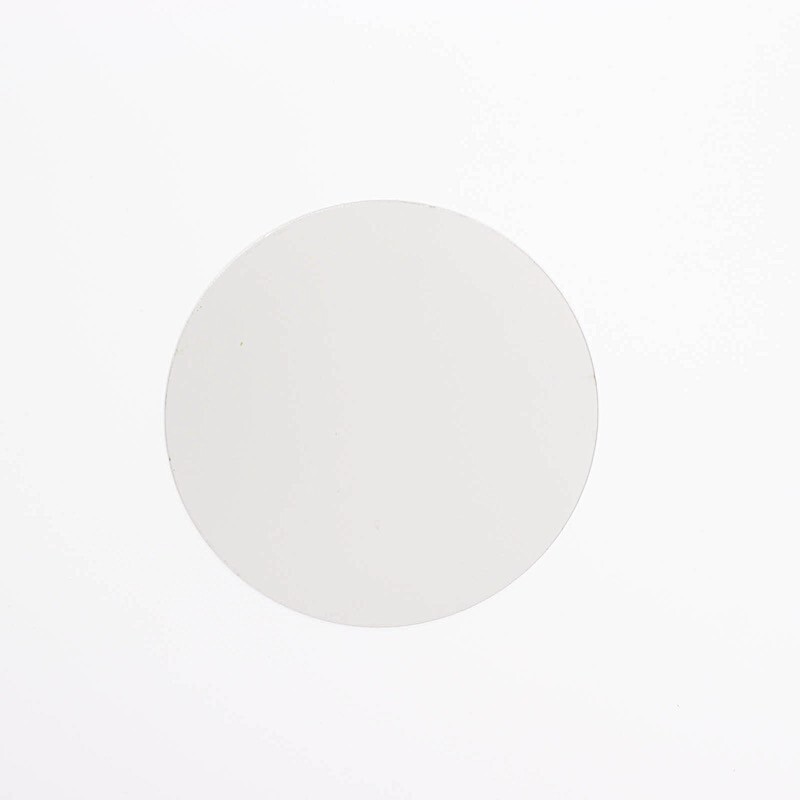 Round 12 Silver 6" MIRROR STICKERS Acrylic WALL DECALS Dorm Rooms Decorations