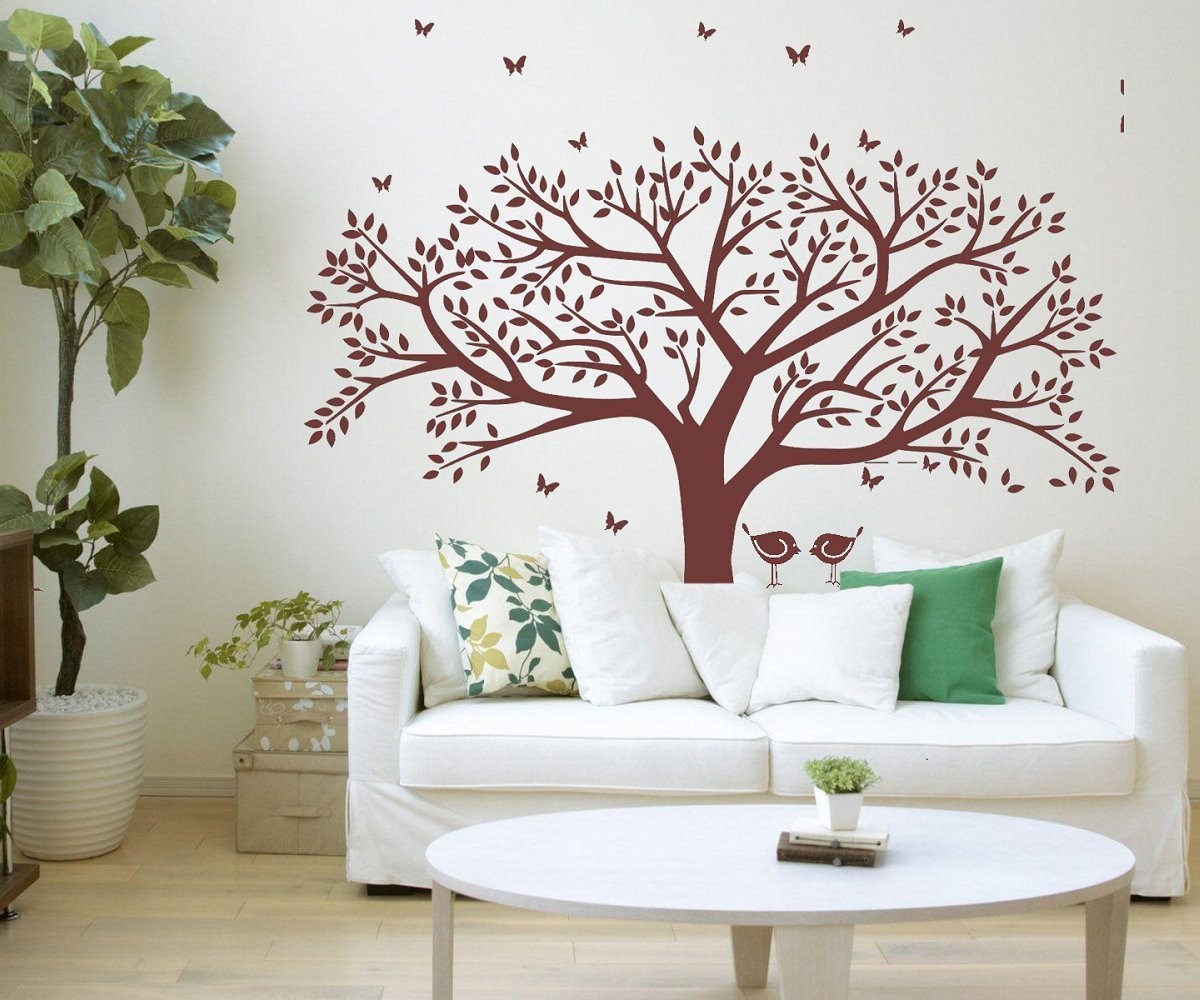 Giant Family Photo Tree Wall Decal Wall Sticker Vinyl Mural Art for Home Deco…