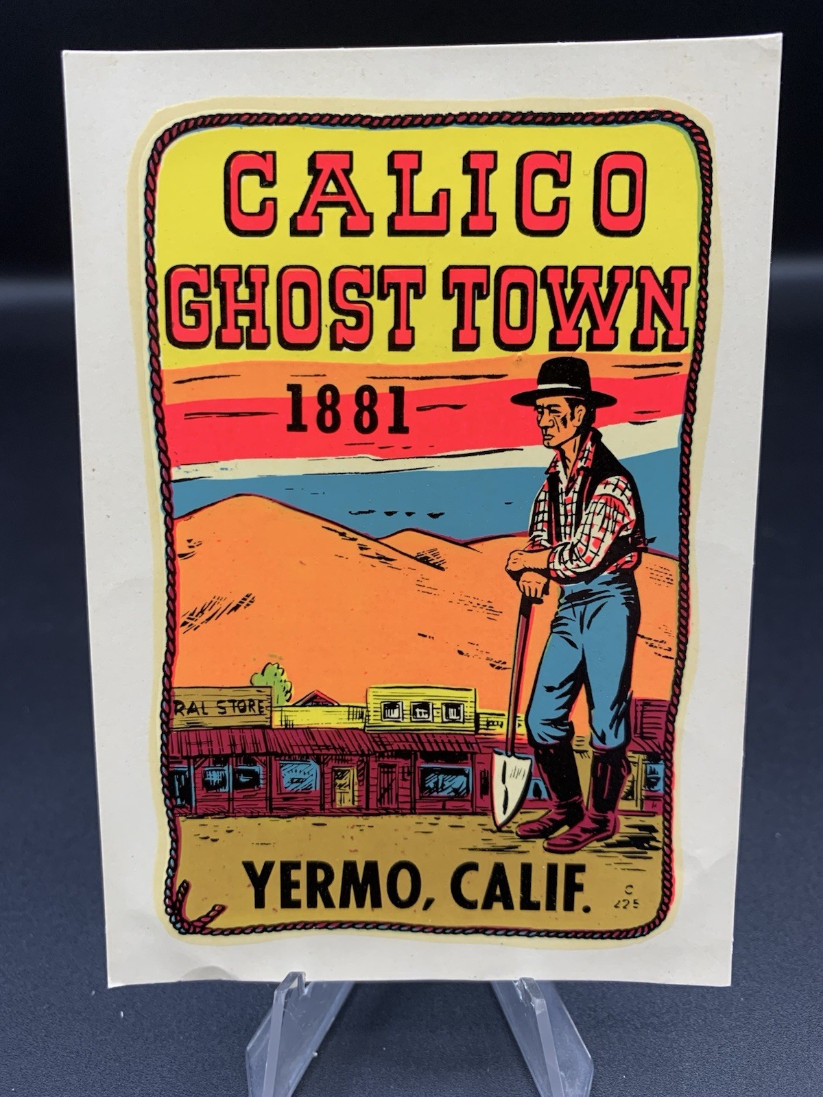 Calico Ghost Town Yermo Calif Travel Decal Water Transfer Sticker 1881 C425