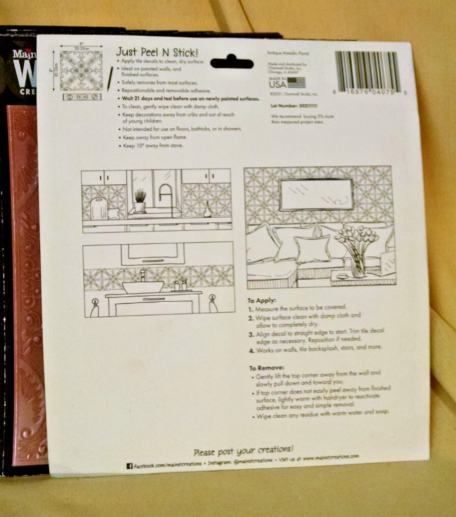 Wall Decal Lot 29 Pc New Main Street Wall Creations 2021 Antique Metallic Floral