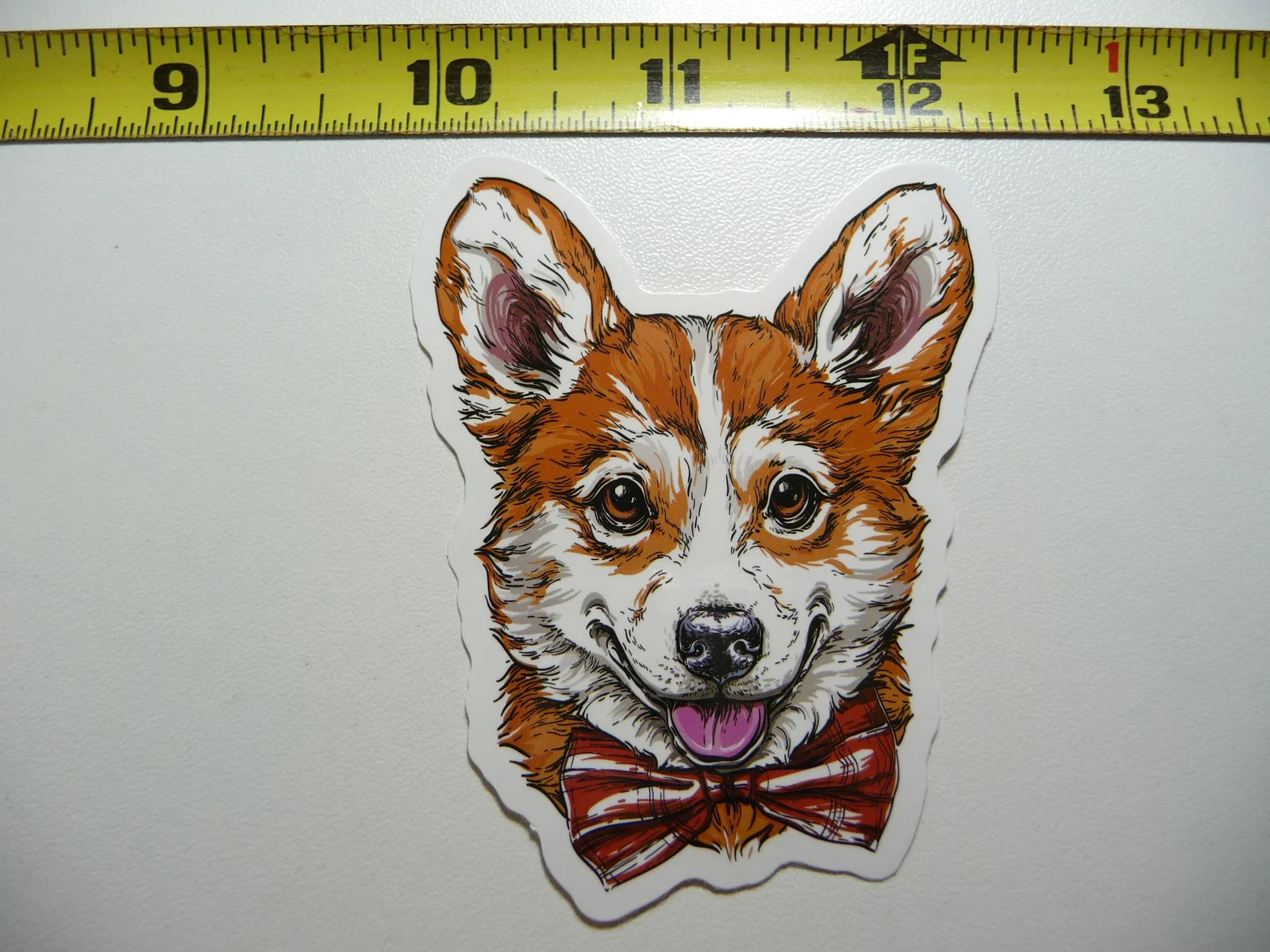 CORGI BOWTIE SMALL STICKER DECAL DOG BREED PET BEST FRIEND LAPTOP FUNNY