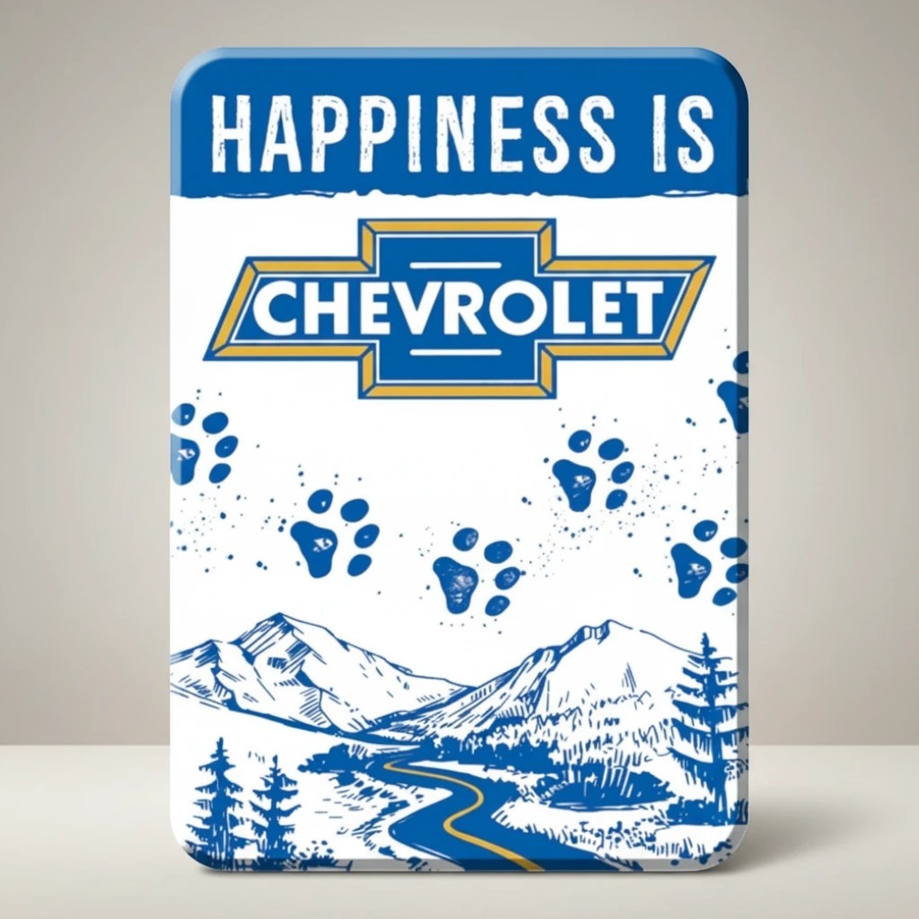 Chevrolet Dog Road Magnet