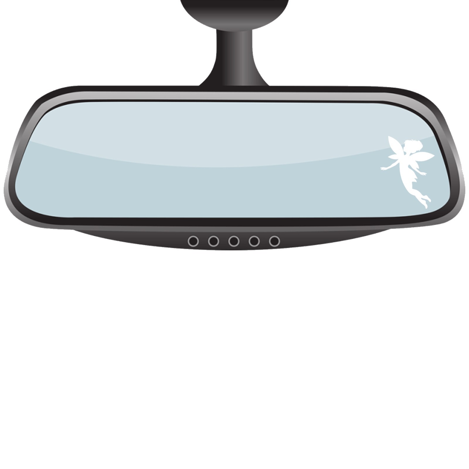 Tiny Fairy Vinyl Decal Sticker Rearview Mirror Car Truck Fairies Set of 2