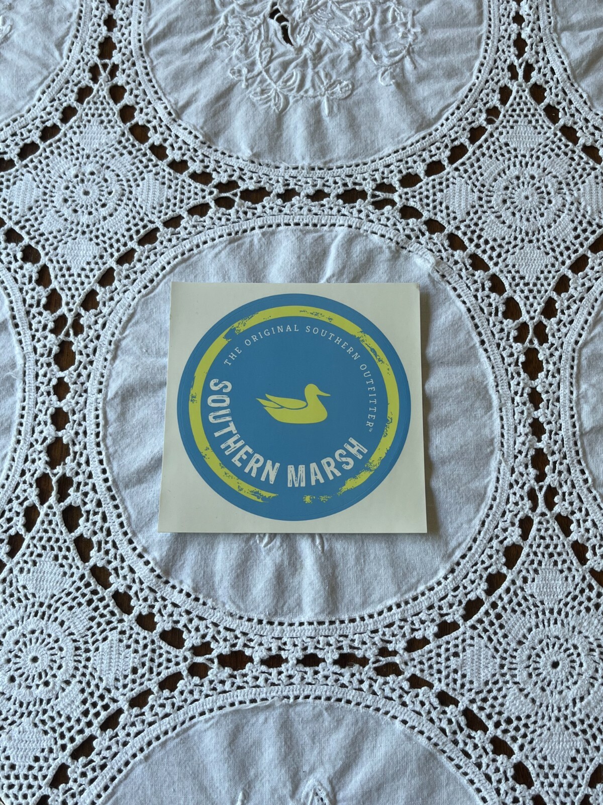 NEW Southern Marsh blue & yellow decal sticker