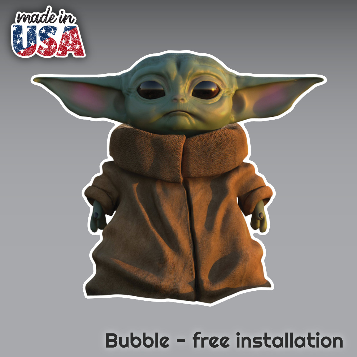 BABY YODA STAR WARS THE MANDALORIAN STICKER CAR TRUCK WINDOW 3M VINYL DECAL USA