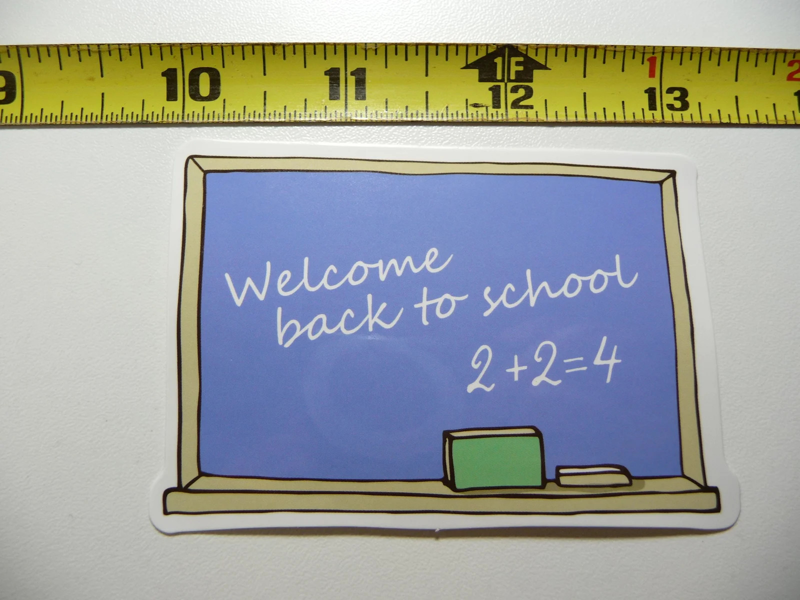 CHALKBOARD WELCOME BACK TO SCHOOL SMALL STICKER DECAL SCIENCE COLLEGE EDUCATION