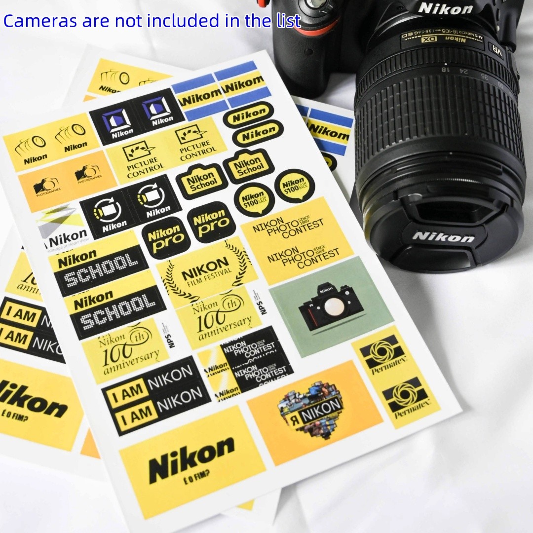 For Nikon Camera Sticker Lens Hood Decorative Sticker label