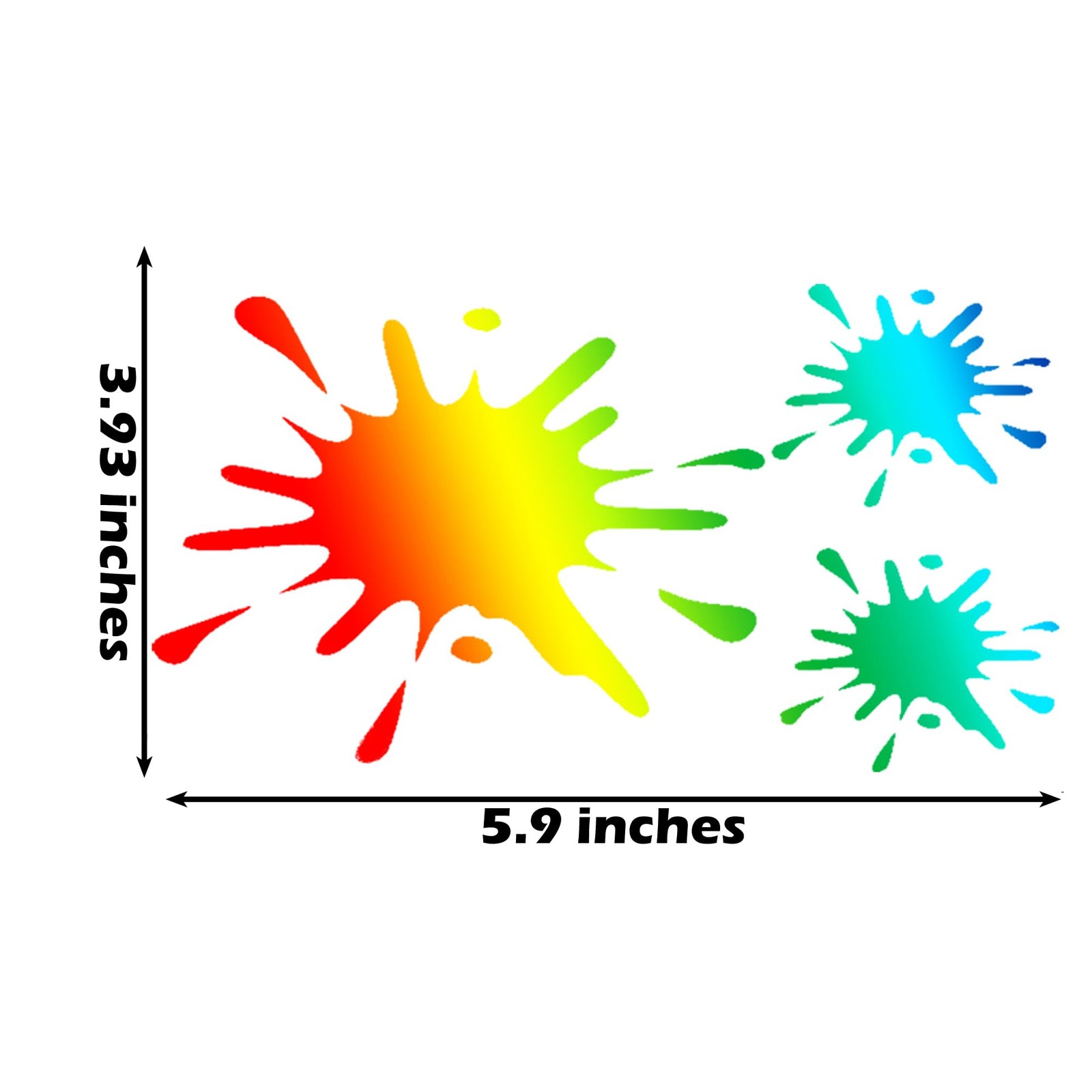Mire Mud Pattern Car Vinyl Decal Sticker for Auto Body Side Decorations 5.90" x