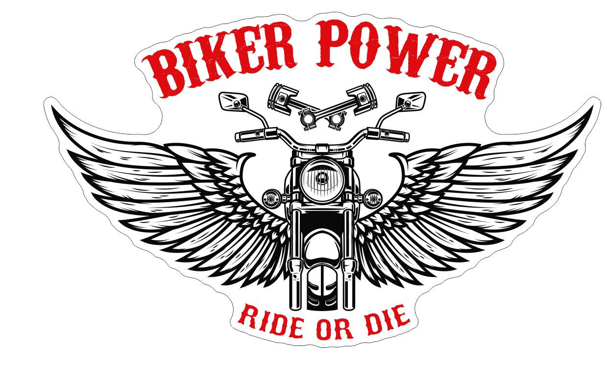 Biker Motorcycle Ride or Die Sticker Stickers A797