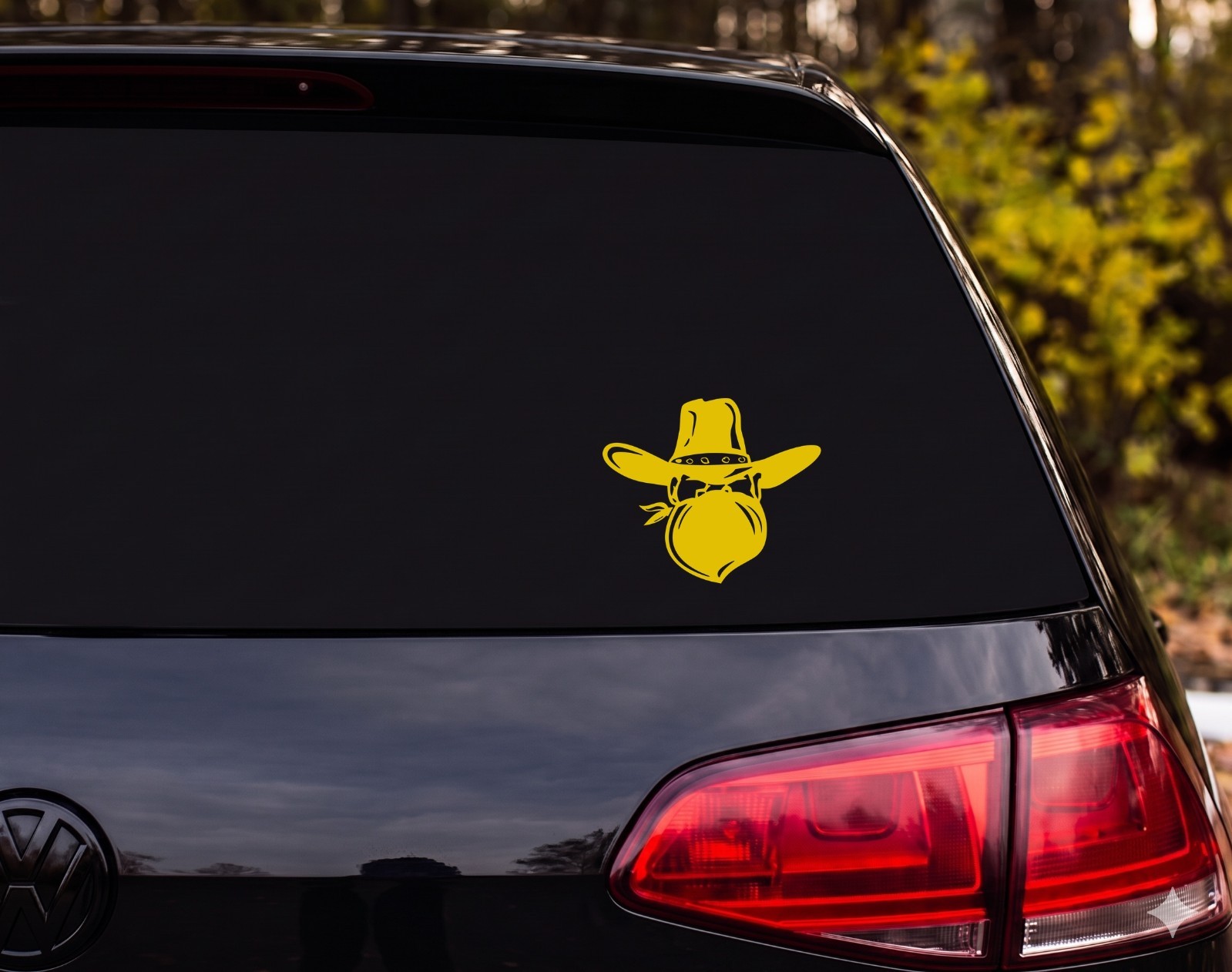 Cowboy Bandit Outlaw Silhouette Vinyl Decal Sticker Car Wall | Western Fan Gift
