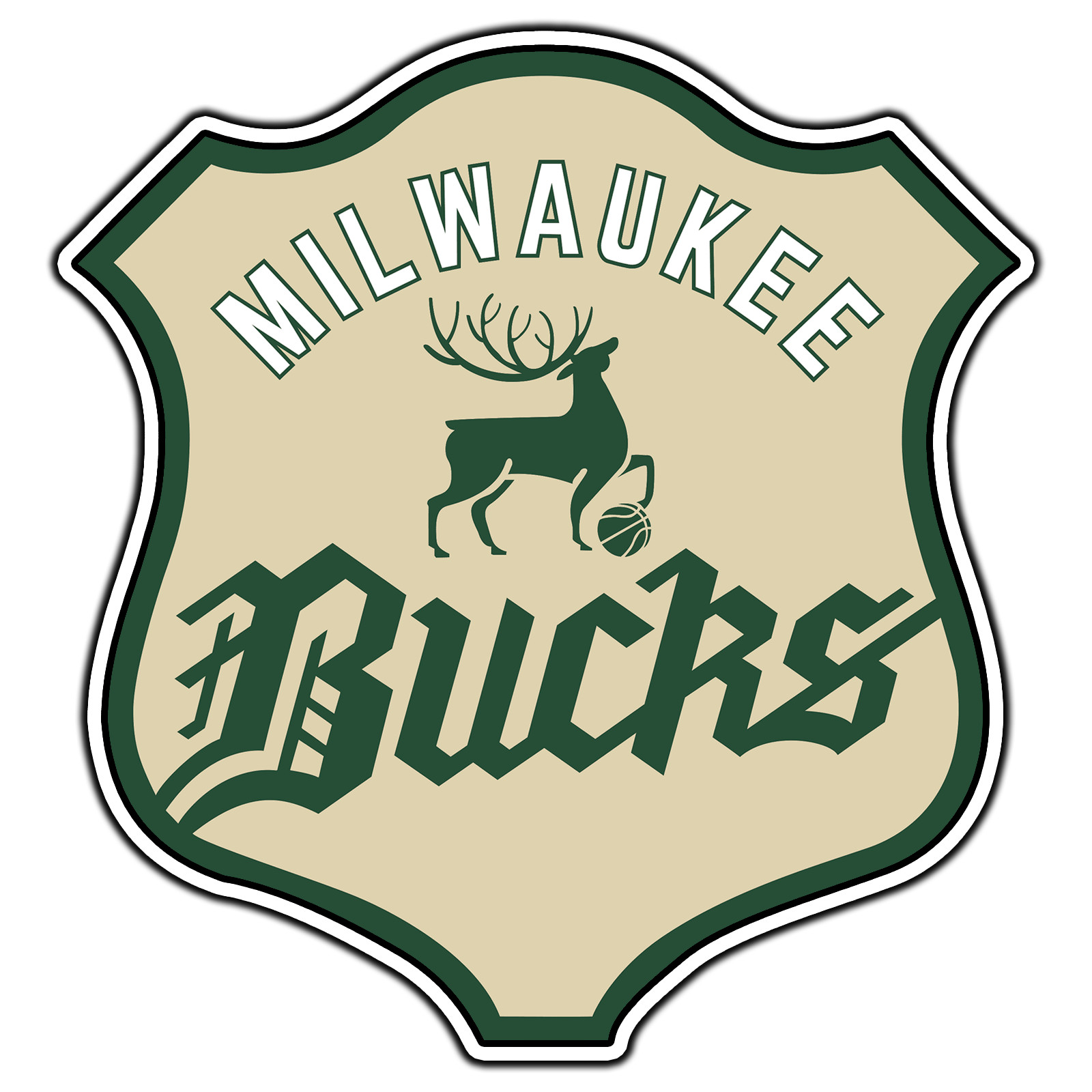 Milwaukee Bucks Sign Logo #18 Basketball Sticker Waterproof Vinyl Decal Die-Cut
