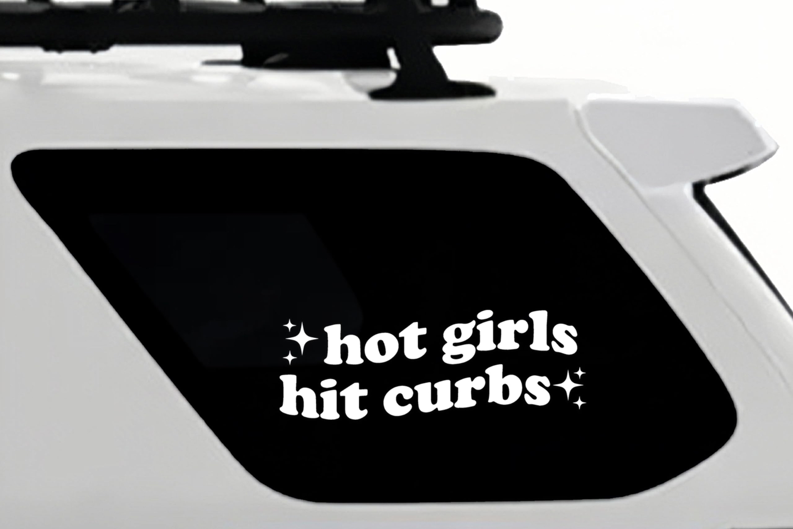 1Pcs Hot Girls Hit Curbs – Trendy Boho Chic Car Mirror Decal & Bumper Sticker…