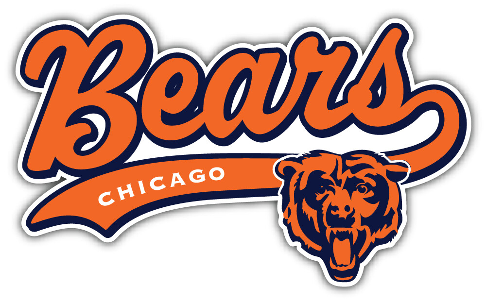 Chicago Bears NFL Football Sport Logo Car Bumper Sticker Decal "SIZES"