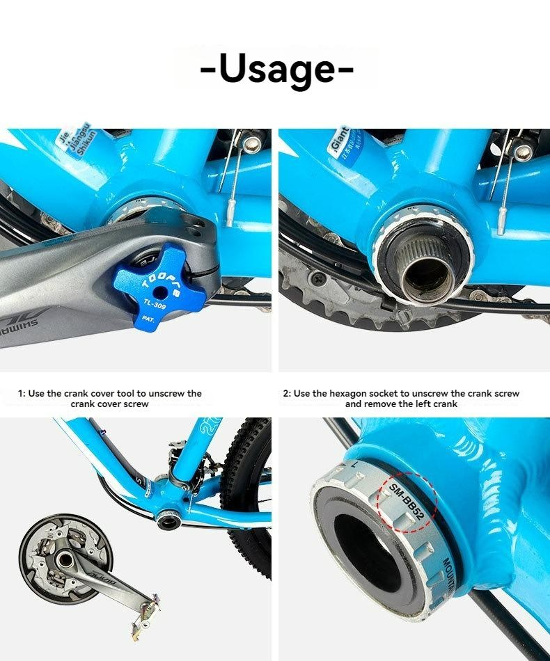 5 in 1 Bottom Bracket Tool BSA30 BB386 DUB BB52 BB93 Install Remover